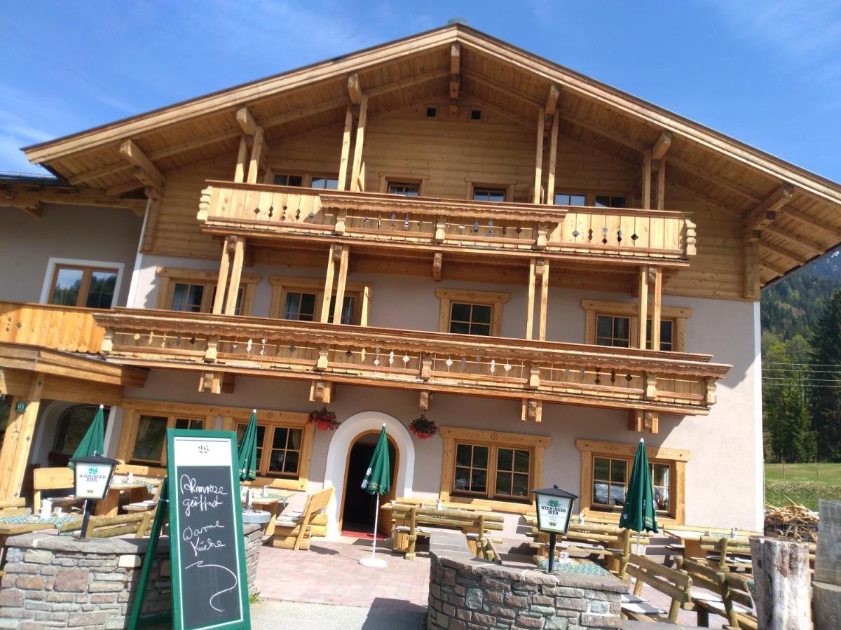 Alpengasthof Almrose Im Heutal 温肯 外观 照片